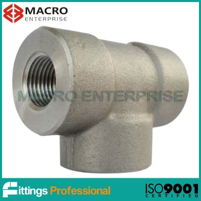 high pressure 3000LBS forged fittings threaded tee