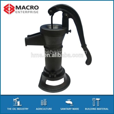 Black & Red Painted Cast Iron Pitcher Hand Water Pump