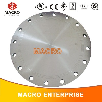 BS10 Table D galvanize carbon steel plated blind flange