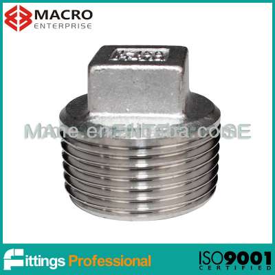 stainless steel sch 10 pipe fittings plug