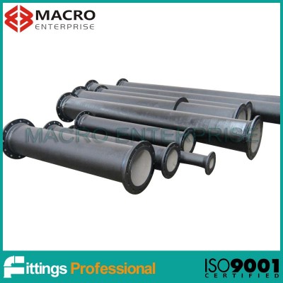 ductile iron flanged short pipes for wast water pipeline