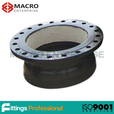 flanged socketed ends ductile iron joints