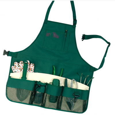 Garden Tool Apron with pouch  Customized Waterproof Washable Canvas Garden Work Tool Apron Gardening apron with tools set