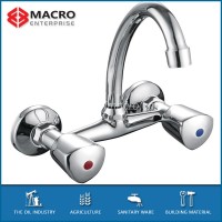 Double handle wall mounted kitchen water mixers